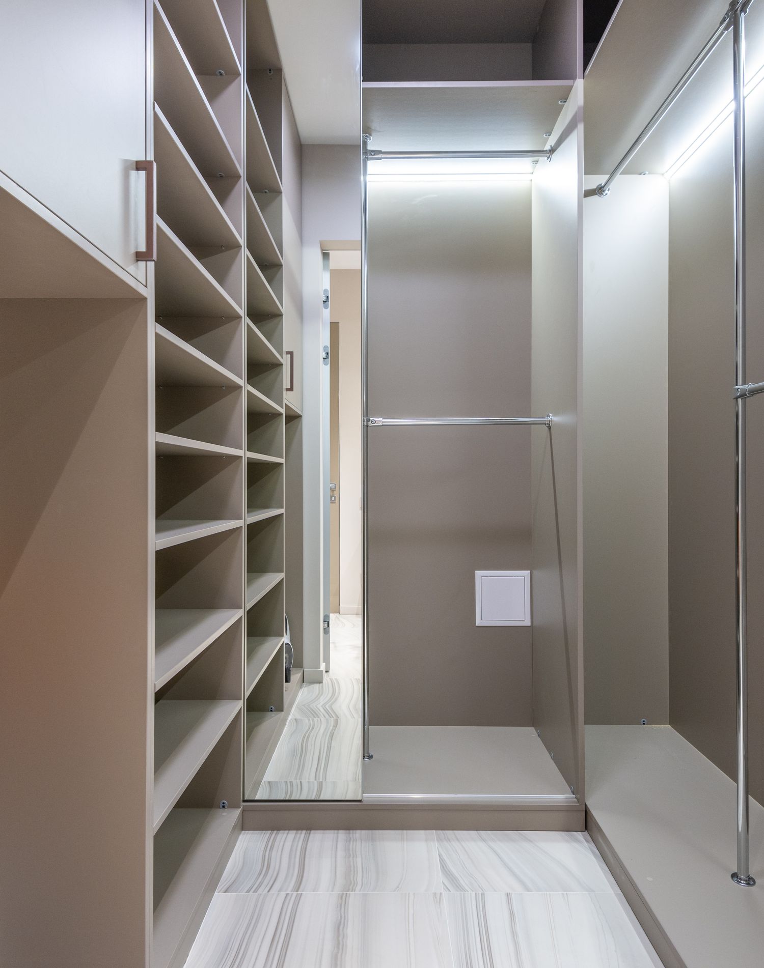 Custom built-in shelving and cabinetry