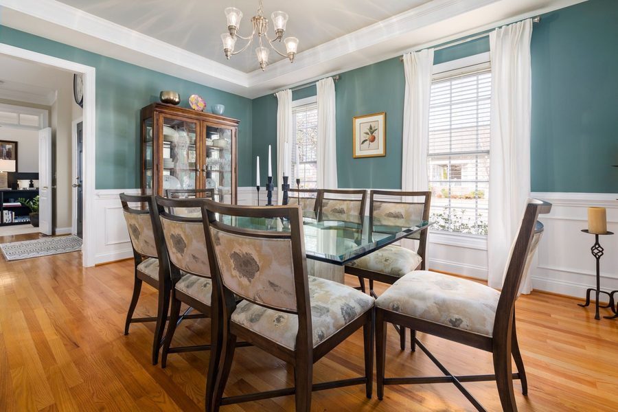 Heritage Green Dining, interior design by Reynolds Interior Design