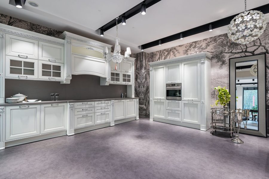 Marble Island Kitchen, interior design by Reynolds Interior Design